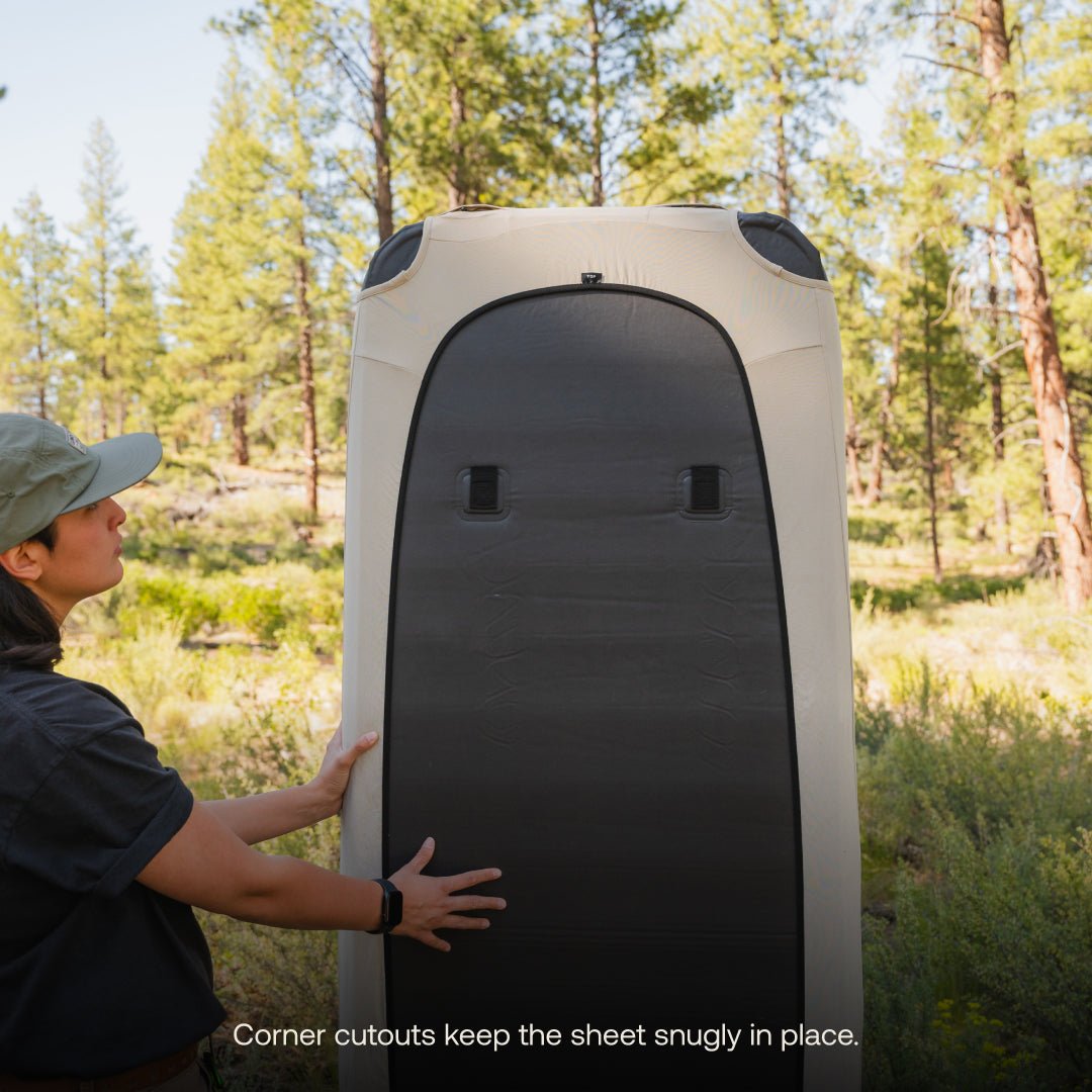 Fitted Mattress Sheet - AIR+FOAM Pro Camping Mattress - Roar Baby Monitors