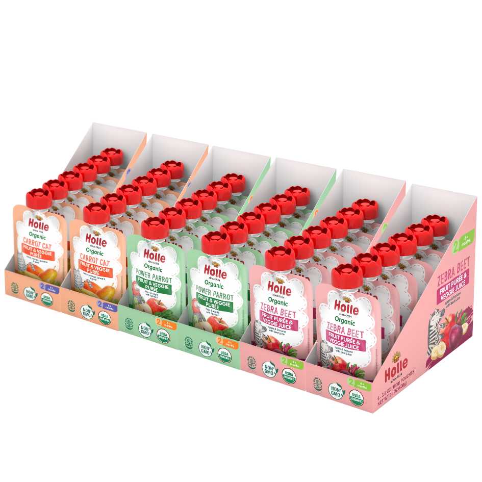 Fruit & Veggie Bundle: Carrot Cat, Power Parrot, Zebra Beet - Roar Baby Monitors